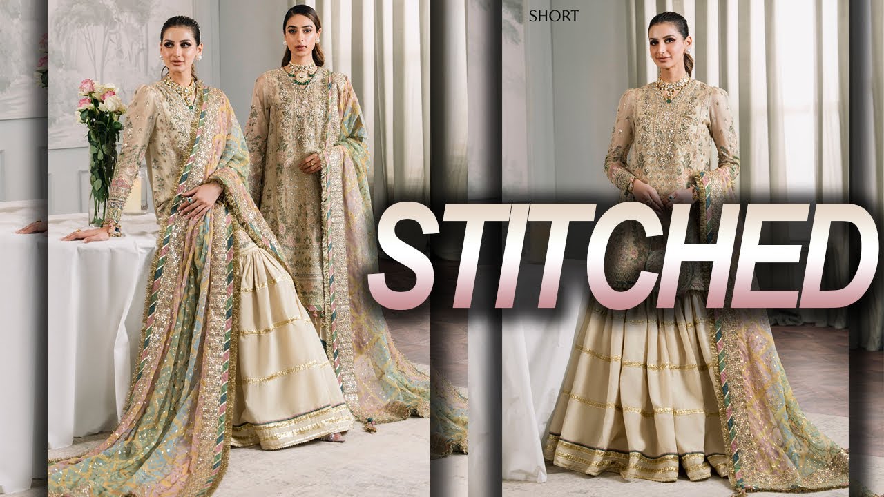 Baroque New Embroidered Collection 2024 / Designer dress Stitching/Pakistani party wear suits