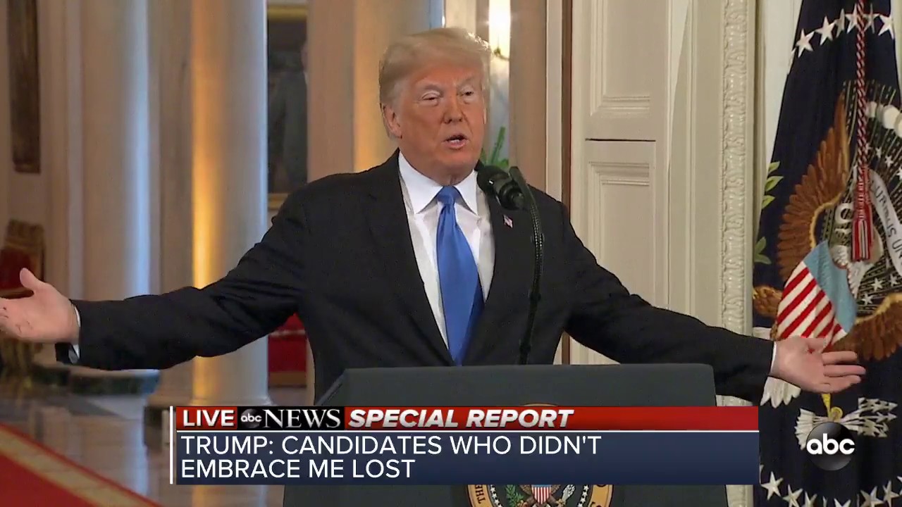 President Trump speaks at WH after 2018 midterm election night | ABC News