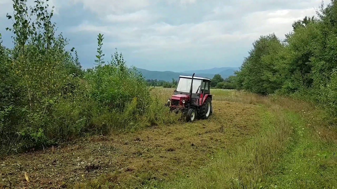 Zetor 6911 - mulčovanie náletov