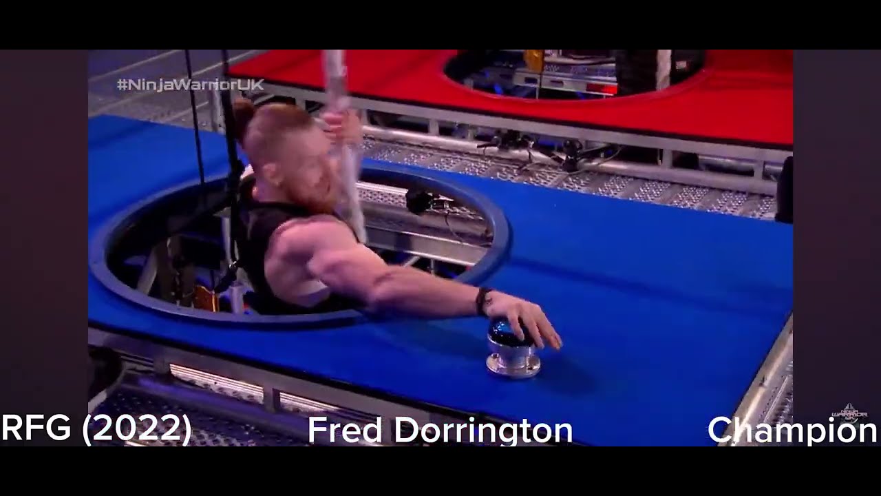 Every best (male) result - Ninja Warrior UK (1-6)