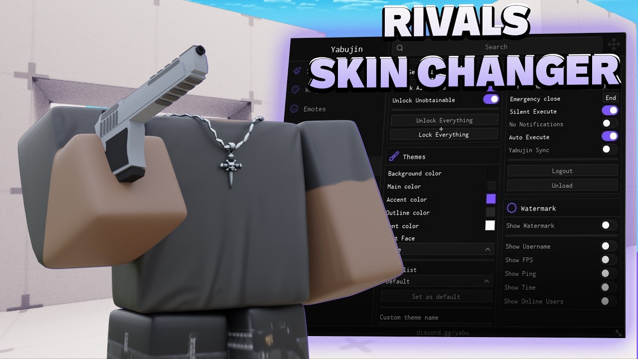Использование ЛУЧШЕГО скин-чейнджера из Rivals... | Yabujin!