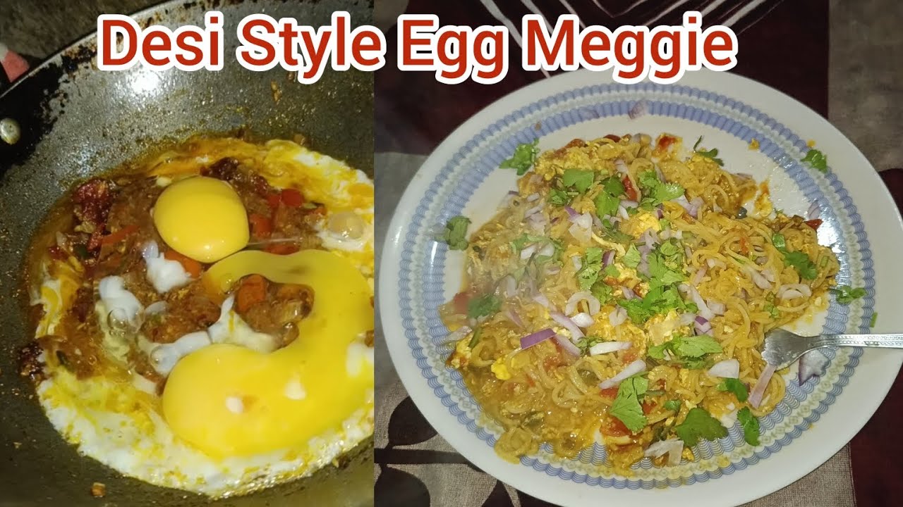 Desi Style Me Egg Meggie || अंडा मैग्गी कैसे बनाएं | #trending #viral #video 