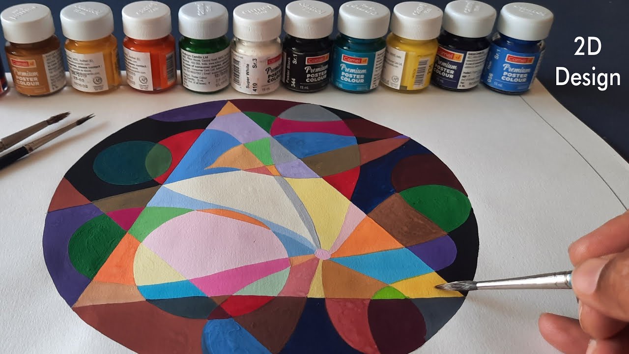 How to use colours in a 2D design, Easy use of multi colour scheme for elementary, ART MASTER GORE