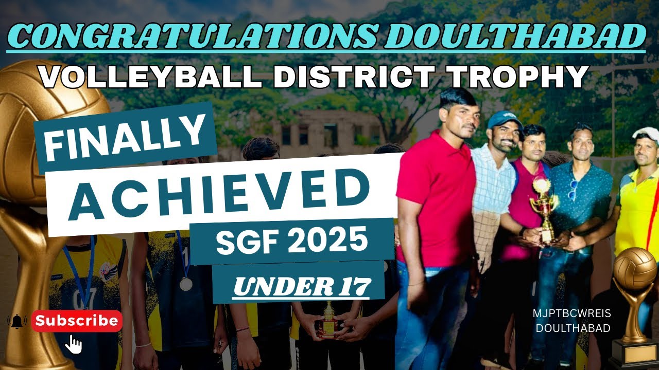 How MJPTBCWREIS Doulthabad Fought Against Gajwel Team in SGF District Volleyball 🏐 #fight #team 