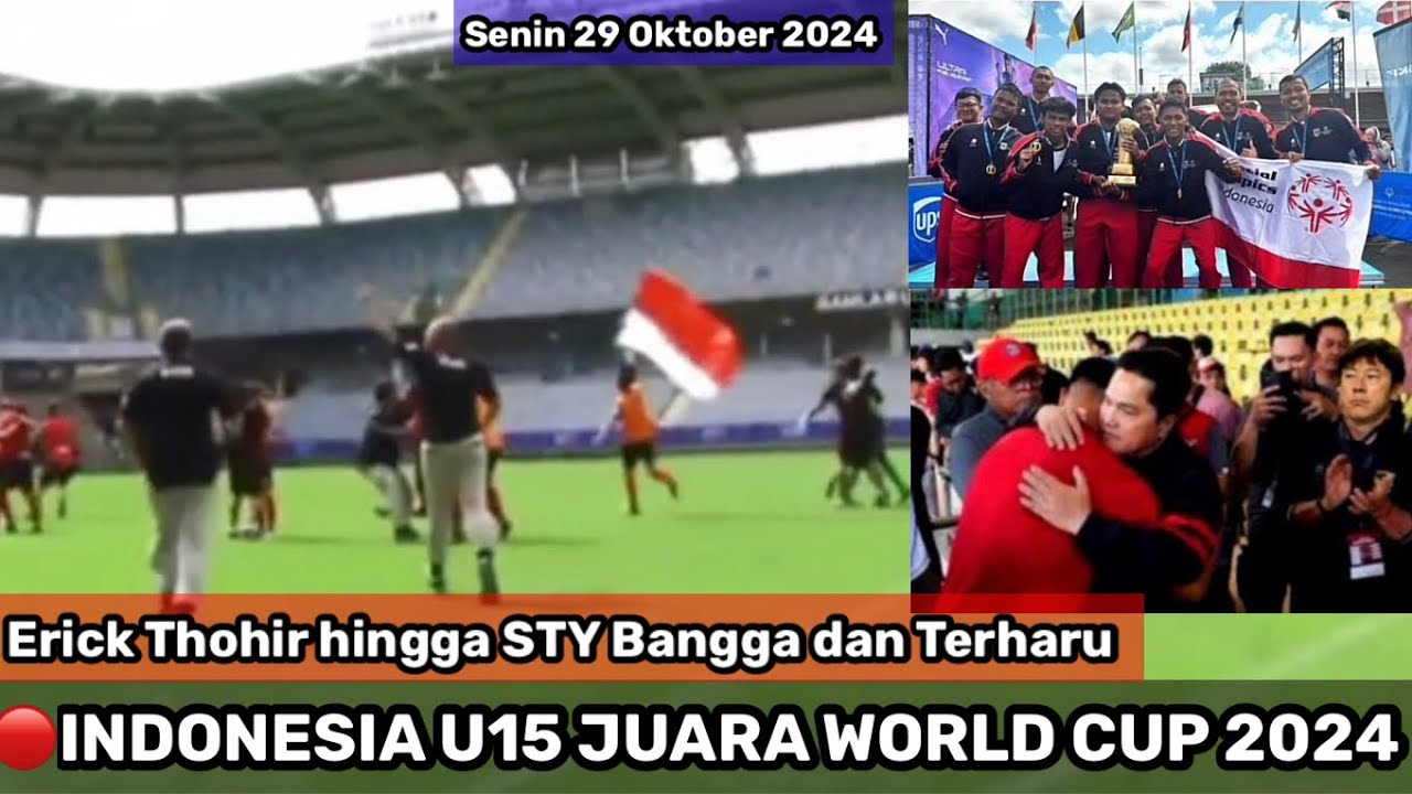 🔴CETAK SEJARAH‼️TIMNAS INDONESIA U15 REBUT JUARA PIALA DUNIA JUNIOR DI SWEDIA 2024 . SPEKTAKULER