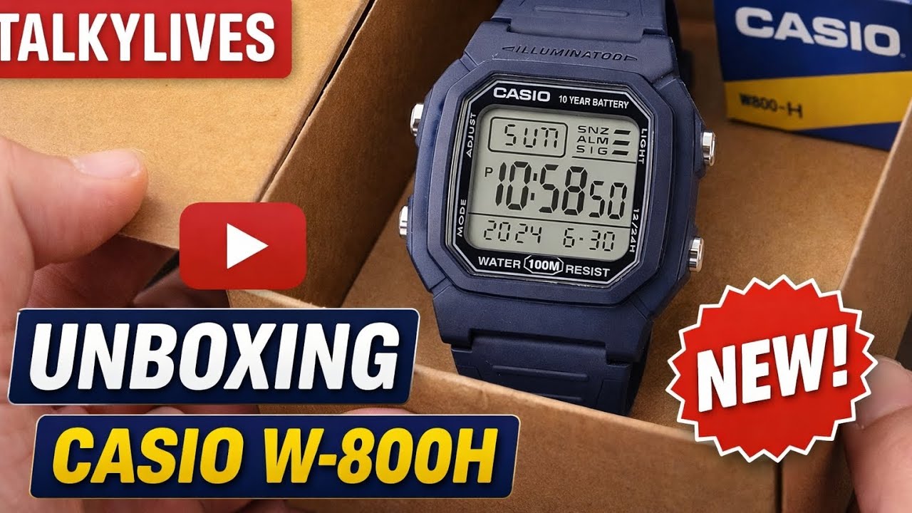 Unboxing new Casio w800h | Pure casio beauty.  ILLUMINATOR watch