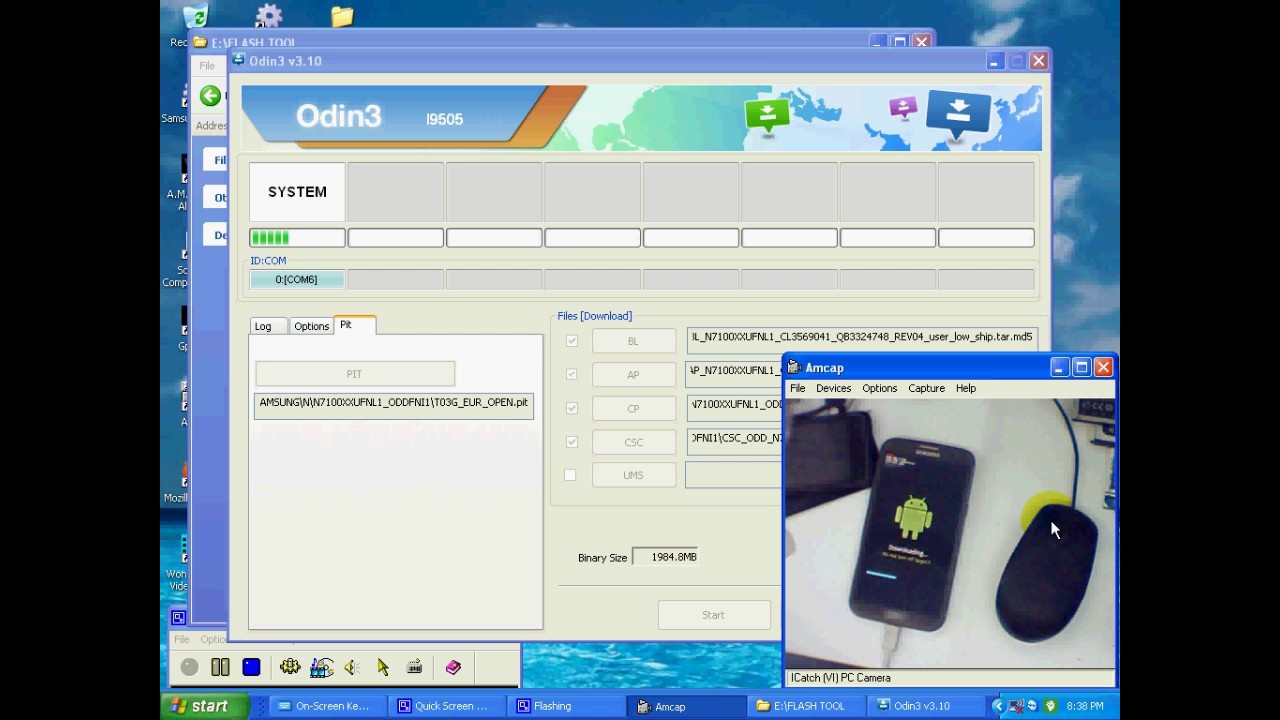 Flash Samsung Galaxy Note 2 N7100  100% done odin tool by Smart Phone Help