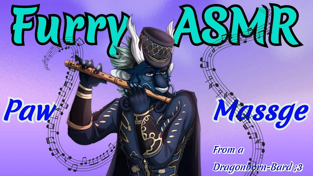 [Furry ASMR] Dragonborn-Bard 🎵 Massages your Paws [3Dio]