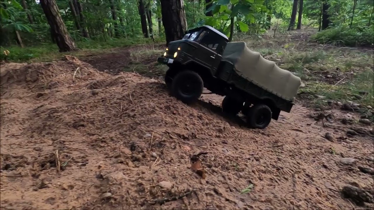 GAZ 66 ГАЗ-66 - RC scale truck [Cross RC GC4] - slowmotion