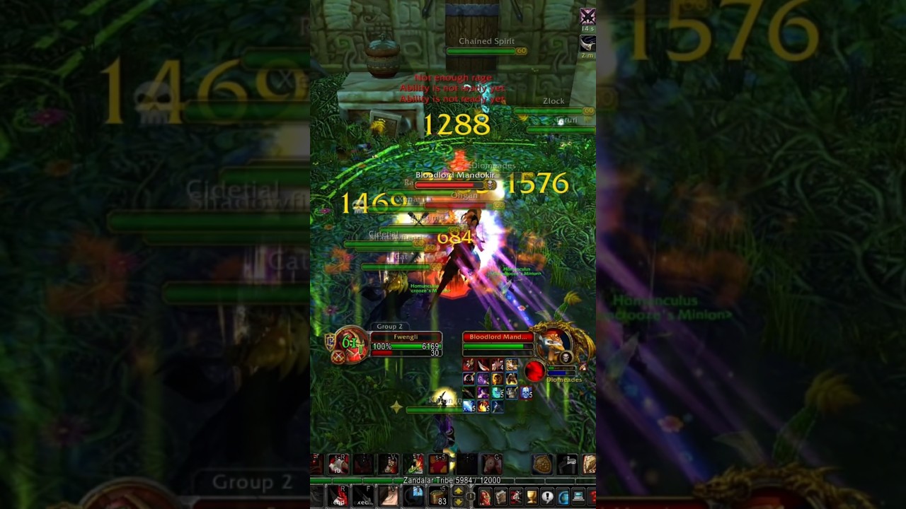 WoW Classic SoD fury warrior pve Zul'Gurub Bloodlord Mandokir #1