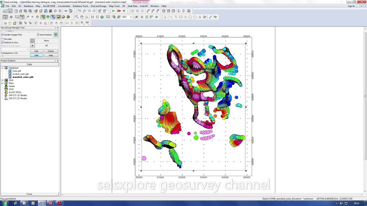 OASIS MONTAJ TRAINING-GEOPHYSICAL AND GEOLOGICAL ANALYSIS WITH EULER DECONVOLUTION