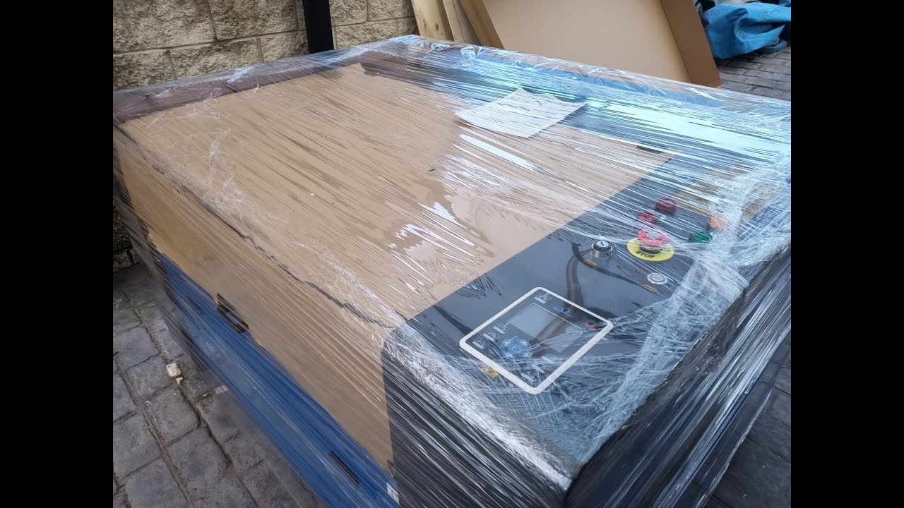 UNBOXING LASER CO2 - 100W - AUTOFOCUS - 600X1000 - CAMA MOTORIZADA - CONTROL RUIDA - GRABA Y CORTA