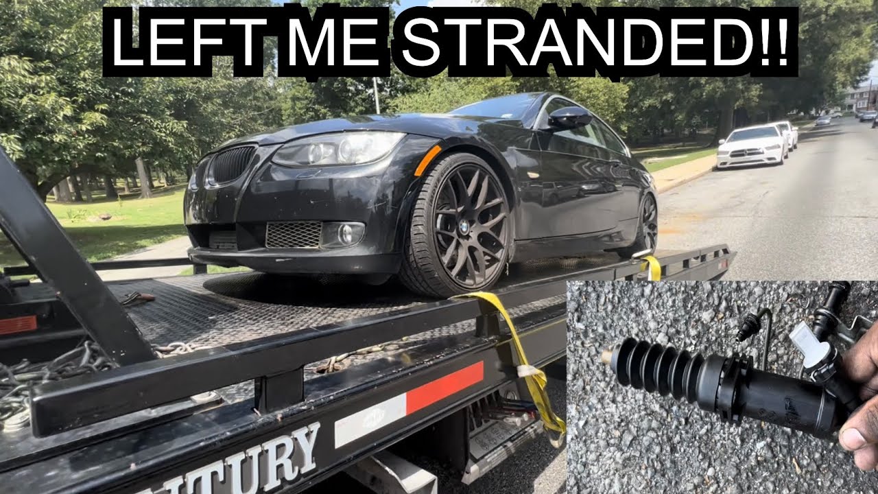 BMW 335xi Broke Down!! SlaveCylinder replacement and Bleeding Procedure!!
