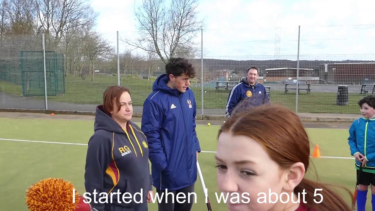 Tom Sorsby Great Britain Hockey player visits his old club