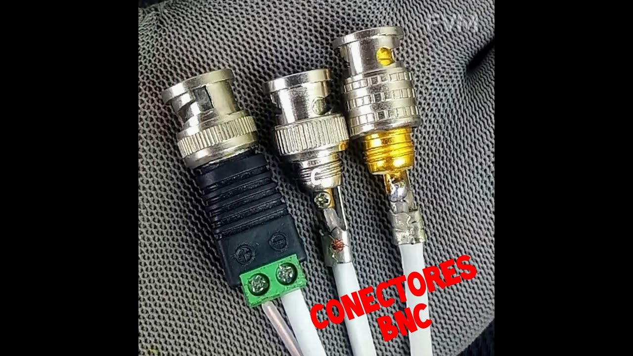 Como montar 3 tipos de conectores de câmeras