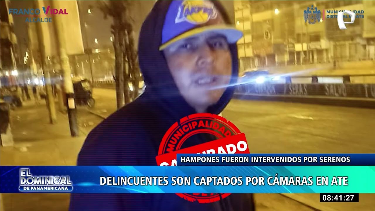Cámaras de seguridad de Ate permiten captura de delincuentes tras robos en vía pública