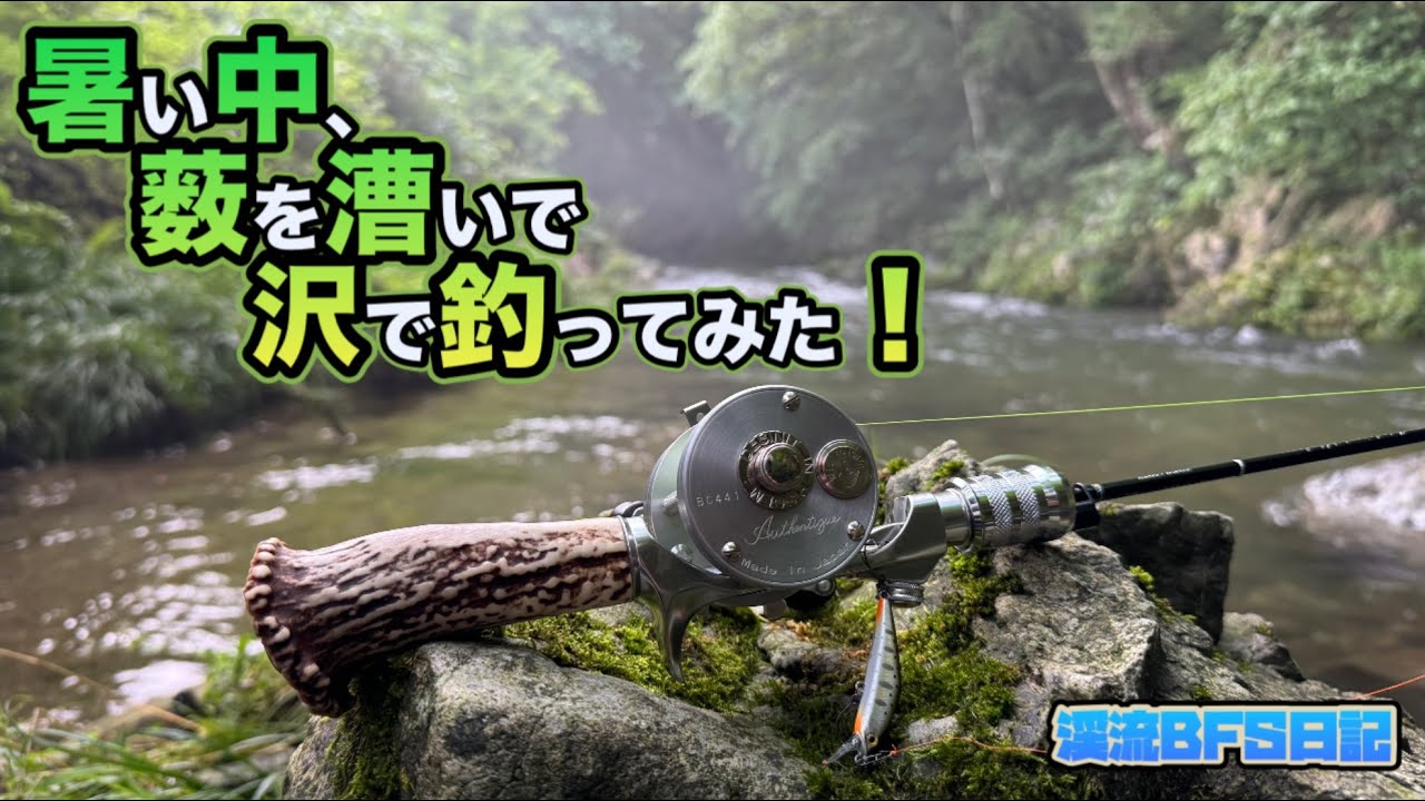 暑い中、藪を漕いで、沢で釣ってみた！【渓流ベイトフィネス】