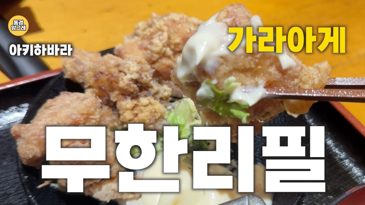 아키하바라 가라아게 무한리필 찐맛집 발견! 단돈 1,000엔으로 즐기는 사시미 혼술 세트 [タカカラ,江戸ッ子]