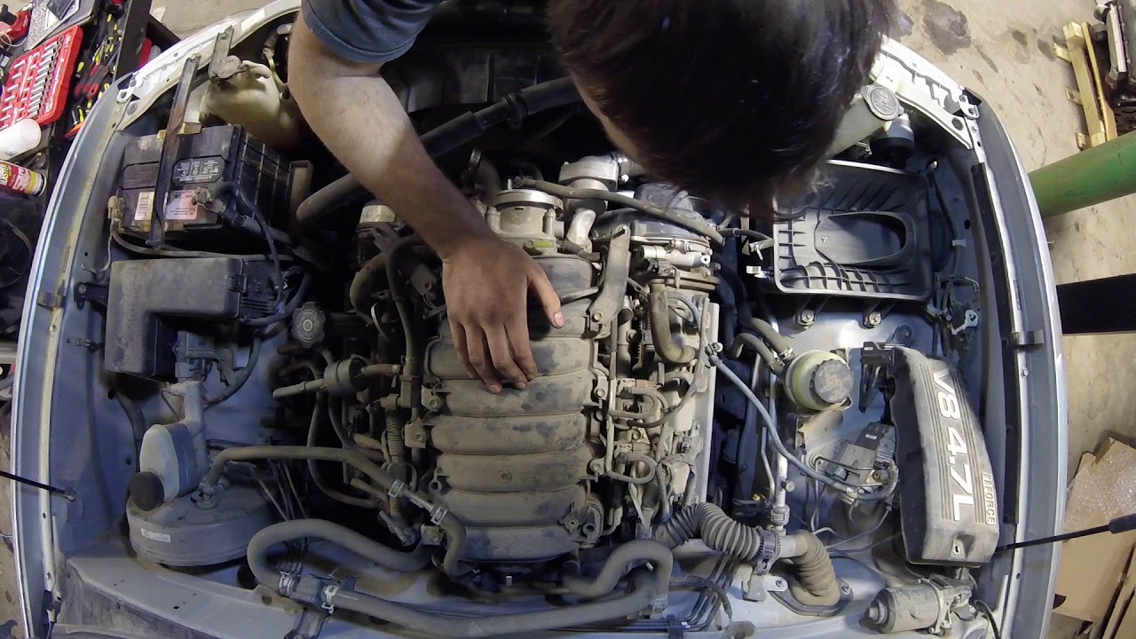 06 Toyota Tundra Knock Sensor Replacement Pt. 1