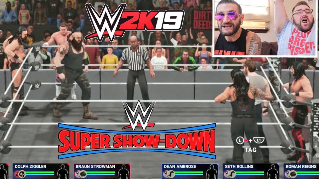 I Got WWE 2k19 Early! Unlocking The Secrets of Gameplay - WWE Super Showdown 6 Man Tag