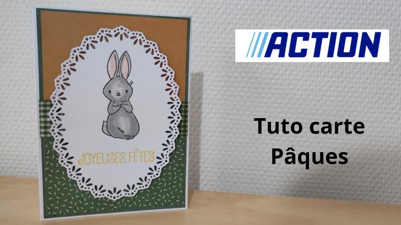 Tuto carte pour Pâques #diy #scrap #action #tuto