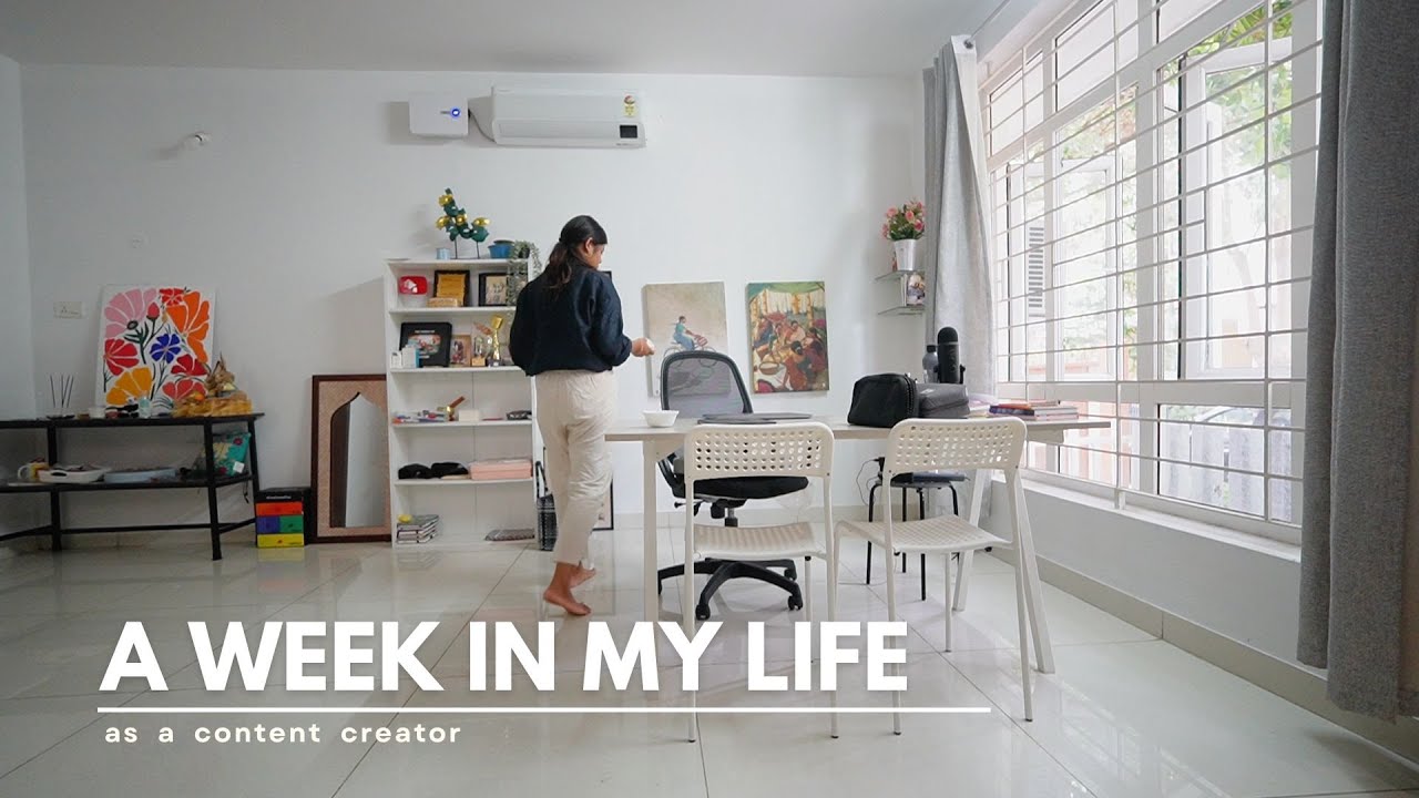 a week in the life of a 30 yr old content creator in chennai 🌸