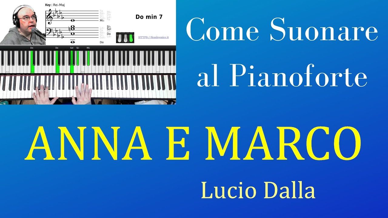 Come suonare al pianoforte Anna e Marco di Lucio Dalla | TUTORIAL