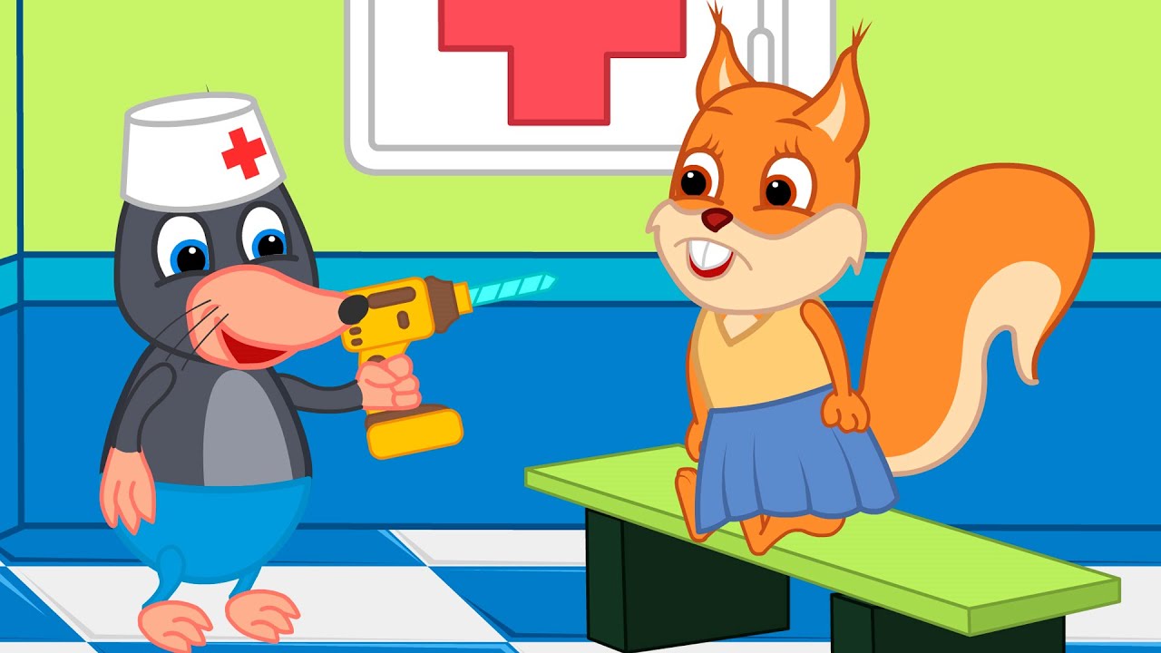Benny Mole en Español - Taladro Dental Dibujos Animados Para Niños
