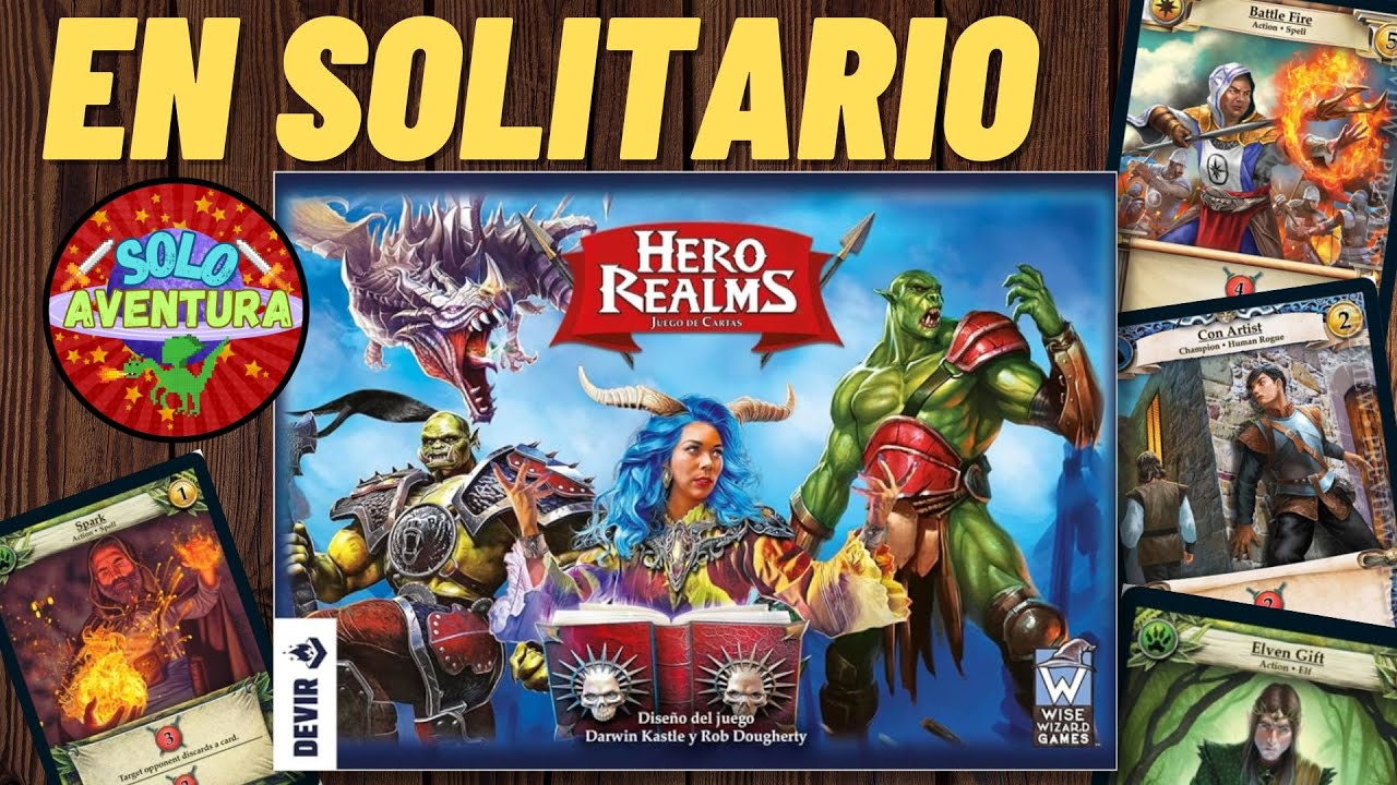 HERO REALMS: Preparando el juego base para jugar en solitario