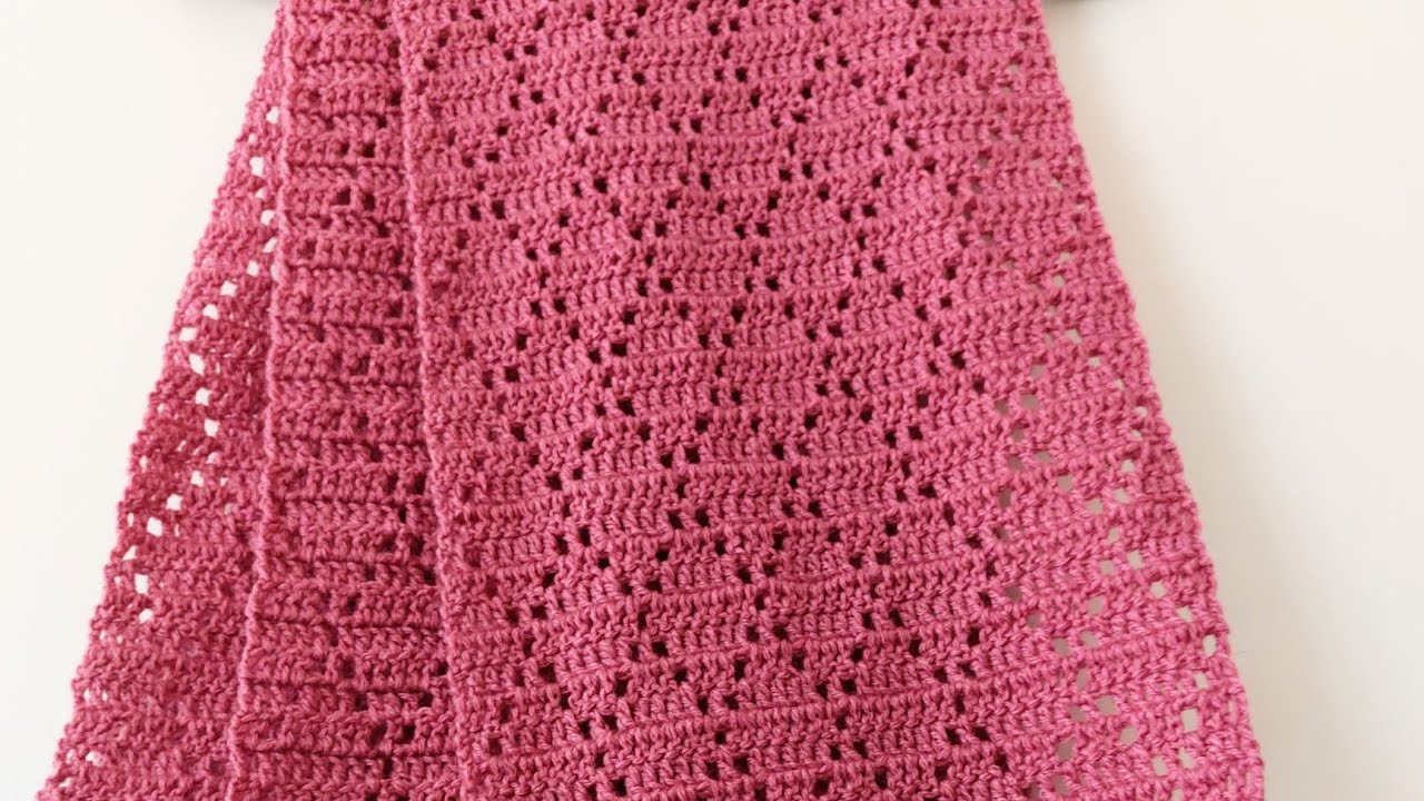 Crochet Shawl Design \ Filet Crochet Pattern | #crosiadesign #crochetpattern #crochettutorial
