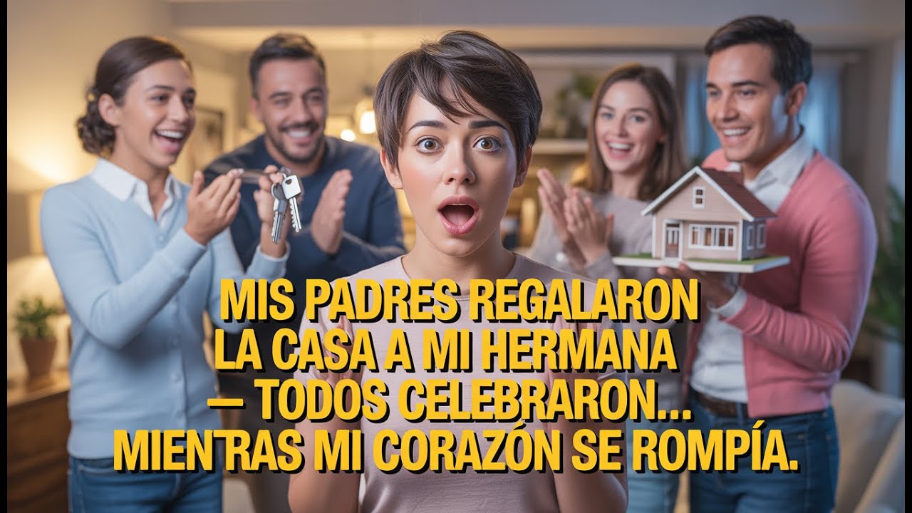 Mis padres regalaron la casa a mi hermana — todos celebraron… mientras mi corazón se rompía.