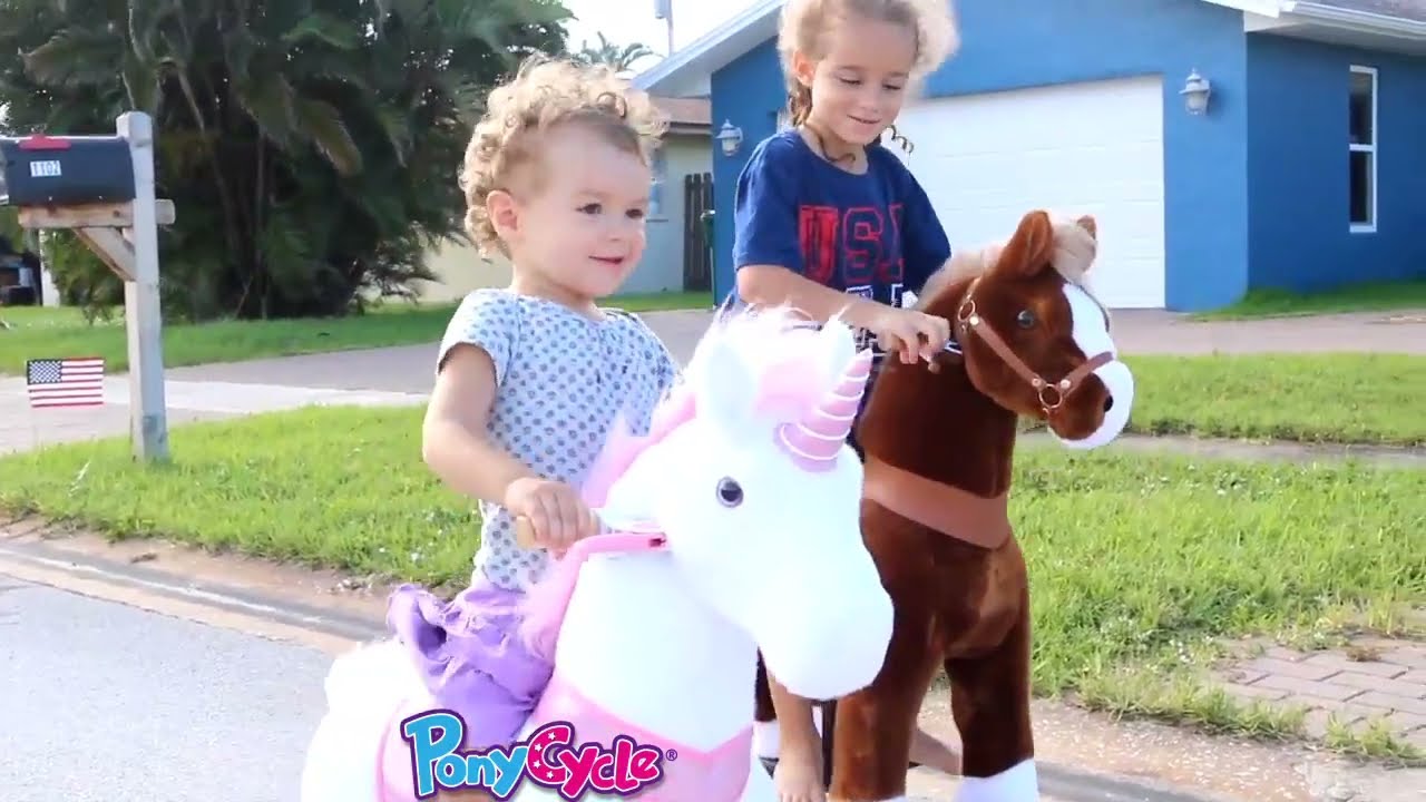 PonyCycle&reg; Toy：Model U 2021 | new functions | brake | ride on horse | walking unicorn pink | review