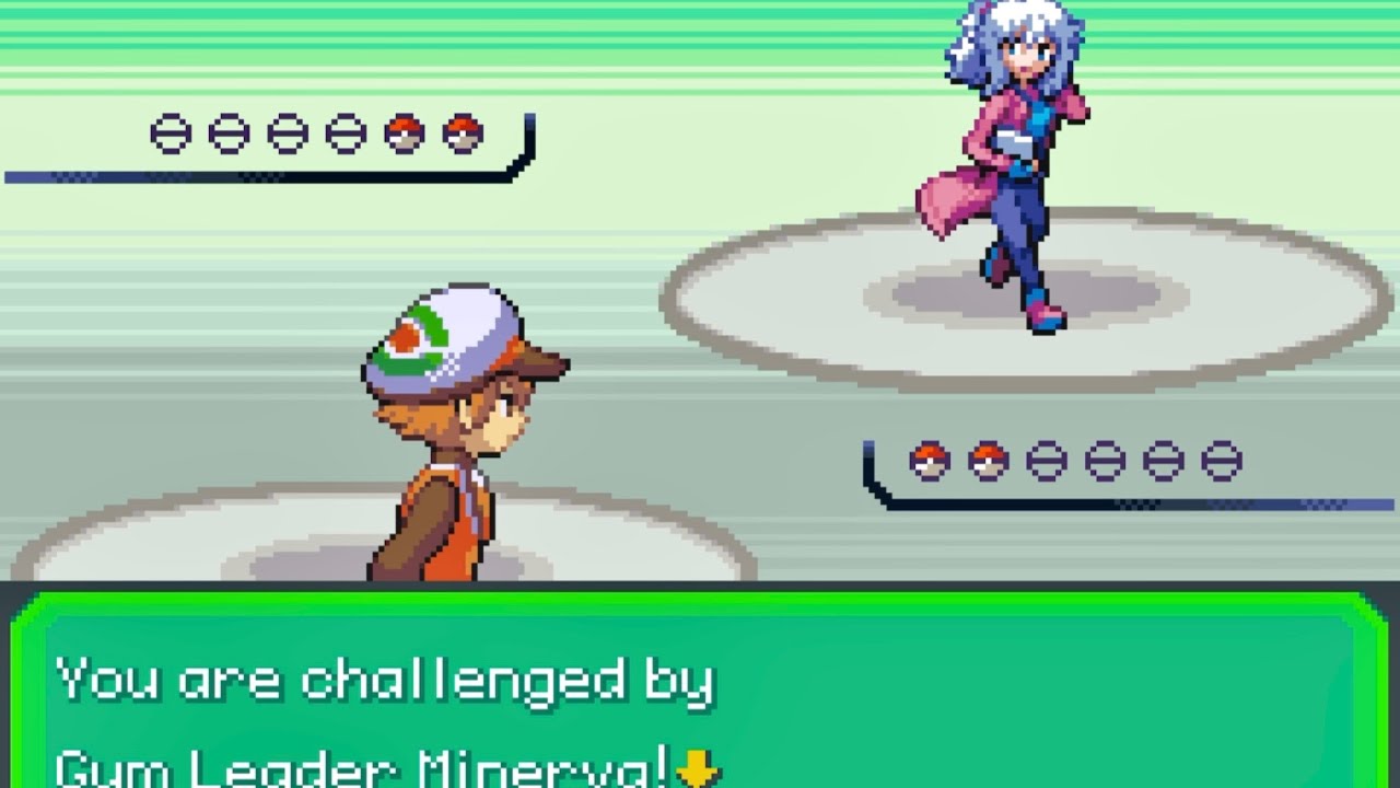 Pokémon Lime Version v1.31 (TM banned!) - VS. Minerva (Win) (Normal Badge received!)