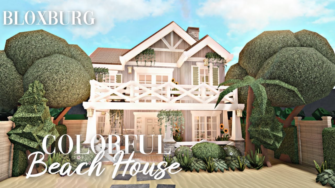 Roblox Bloxburg - Two-Story Colorful Beach House - Minami Oroi