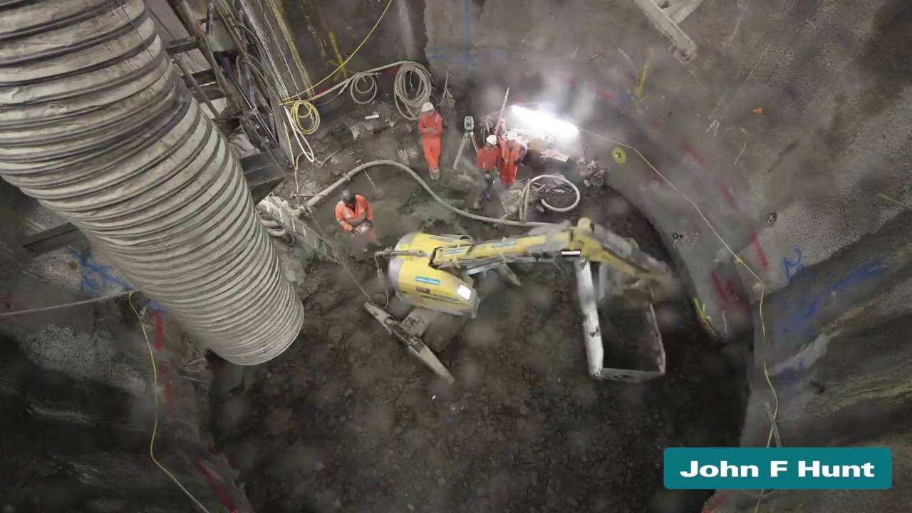 John F Hunt Concrete Cutting, Vauxhall shaft 1’