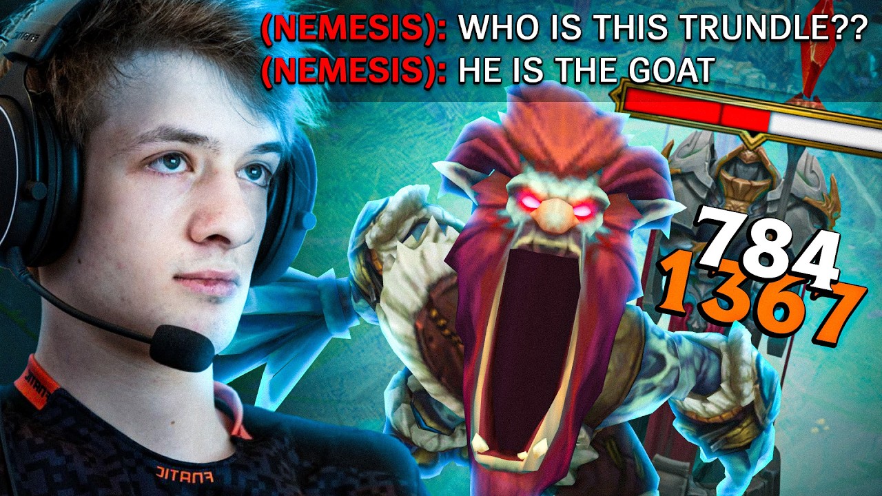 Showing NEMESIS the TRUE POWER of SPLIT PUSHING TRUNDLE TOP.