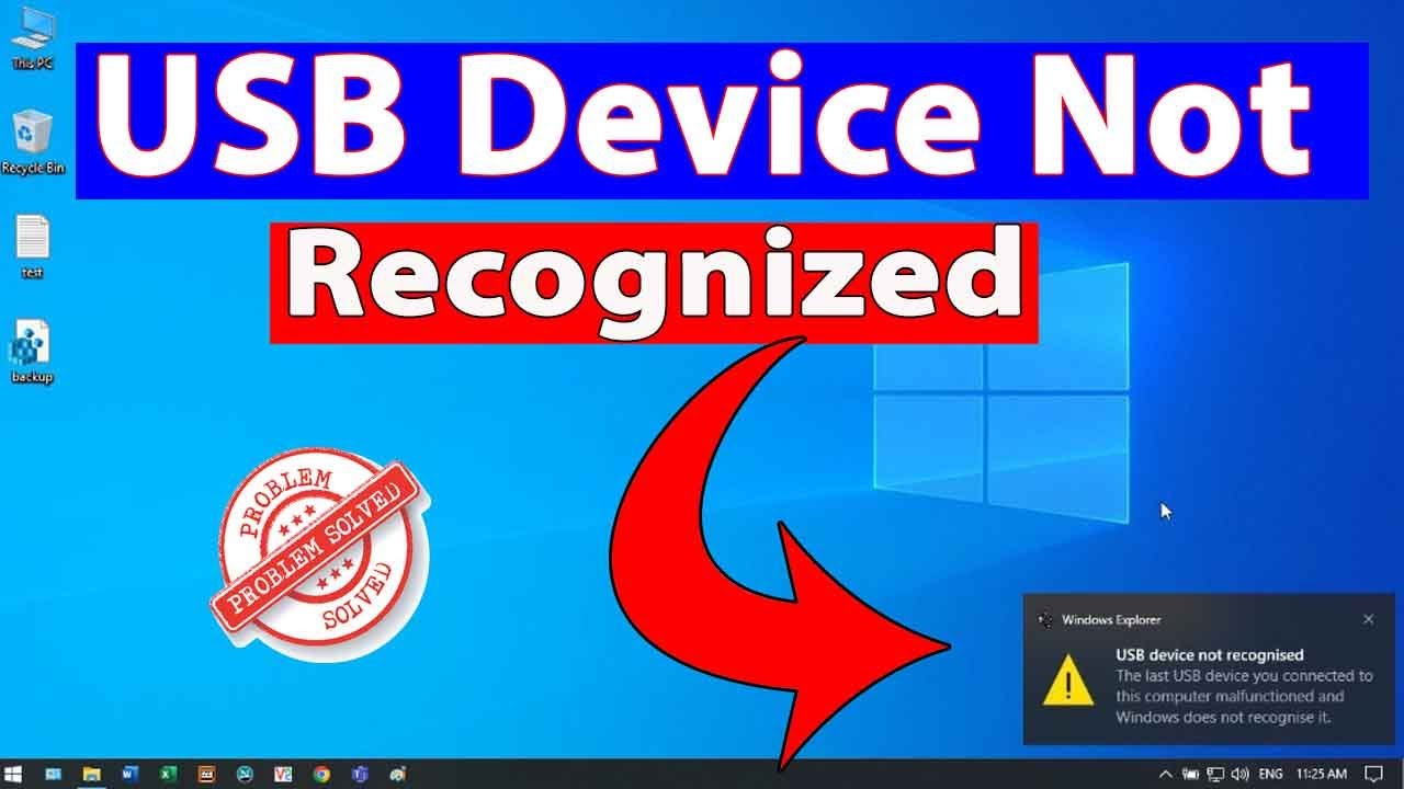 Как исправить ошибку «USB-устройство не распознано» в Windows 10 [Обновлено].