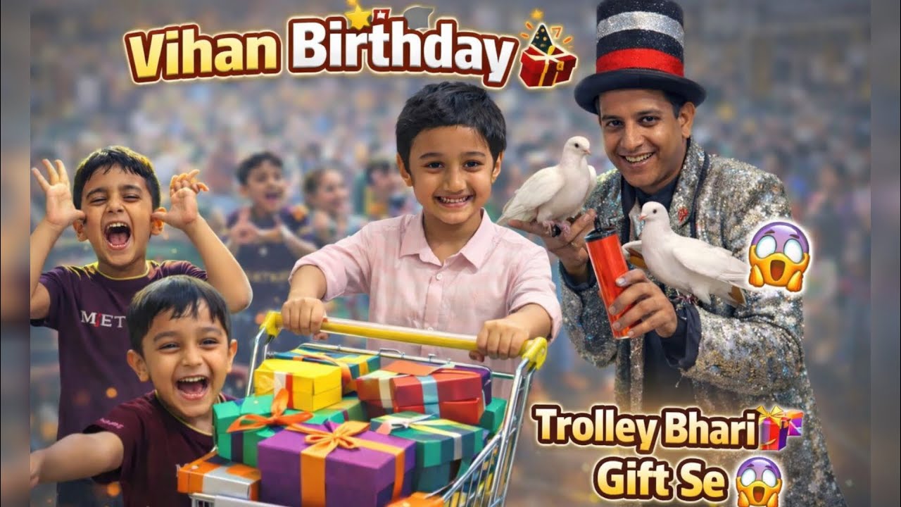 Vihan ka Birthday 🎉 | Bacchon ke beech full masti 😆 | Gifts ki baarish 😱🎁#viral #tranding #vlogs 