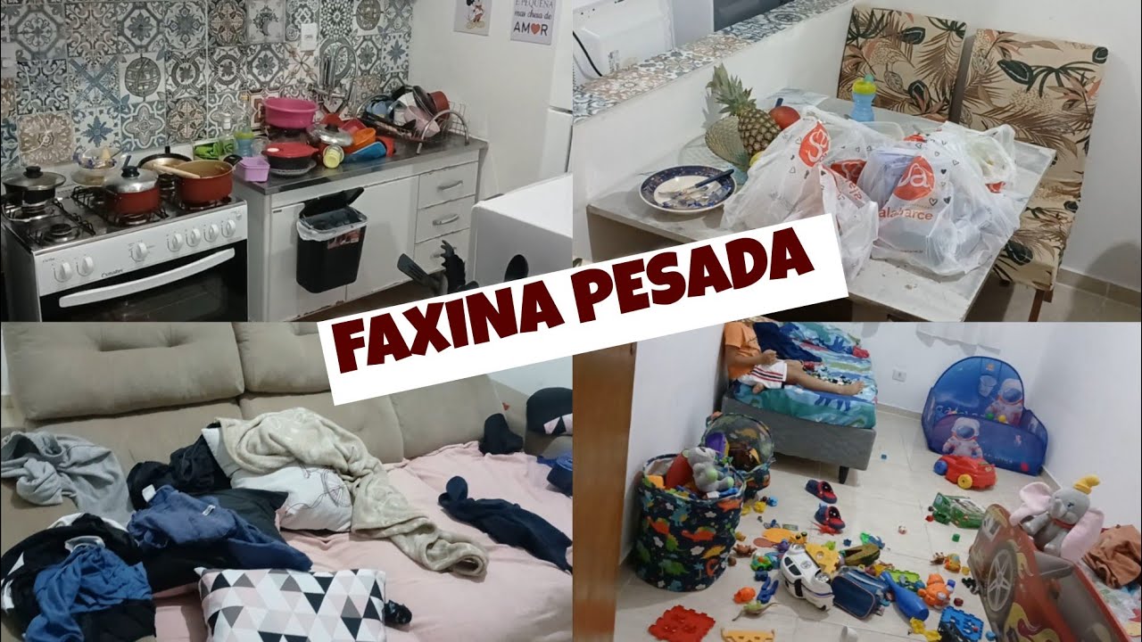 FAXINA PESADA | Limpeza e Organização da casa | Limpei tudo o que precisava 