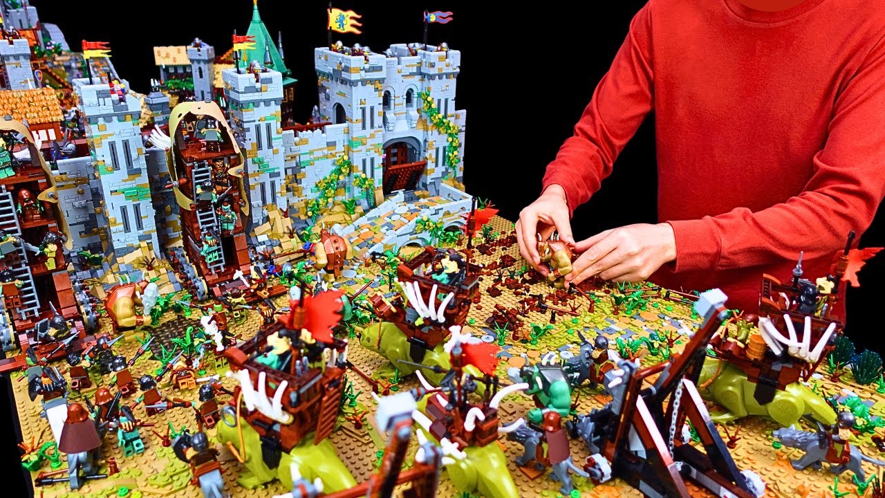 I Built a Medieval City For The Lego Lion Knights' Castle Set, The Finale.