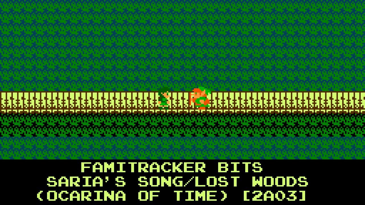 Famitracker Bits - Saria's Song / Lost Woods (The Legend of Zelda: Ocarina of Time) [2a03]