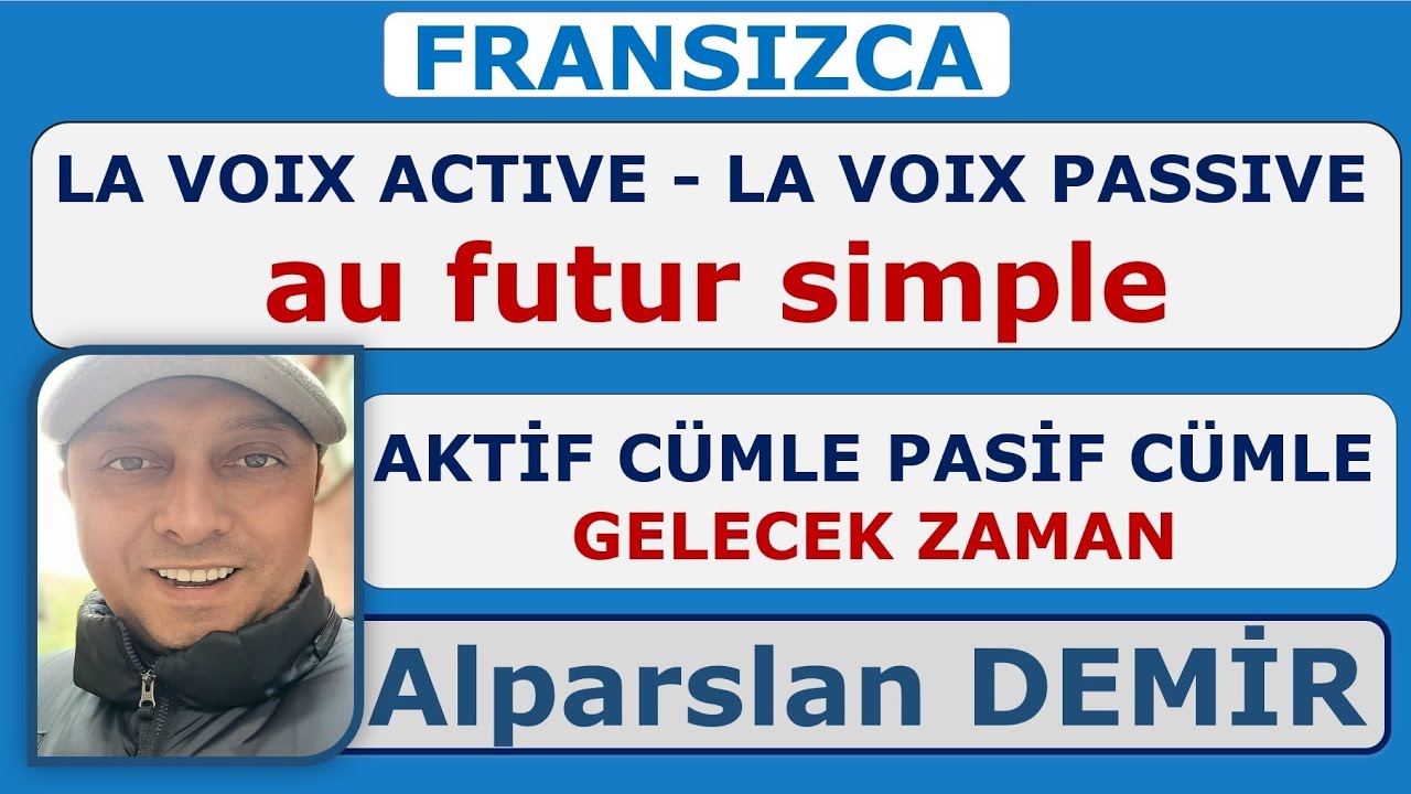 LA VOIX PASSIVE AU FUTUR SIMPLE / GELECEK ZAMANDA AKTİF CÜMLE - PASİF CÜMLE
