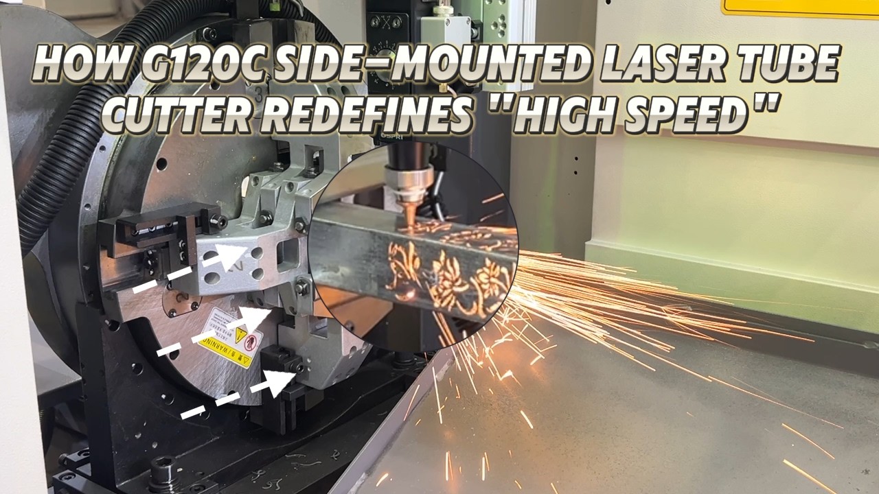 Side mounted laser tube cutting high-speed machine (with upgradable zero tail material function)