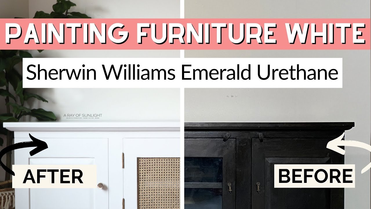 Painting Furniture White | Sherwin Williams Emerald Urethane Trim Enamel