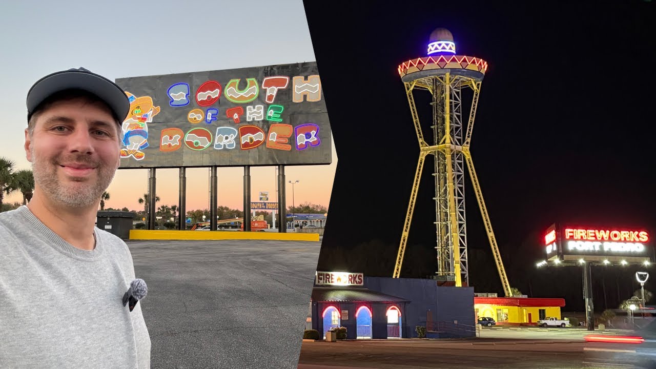 South of the Border 2024 • Sombrero Tower, Reptile Lagoon, and Shops