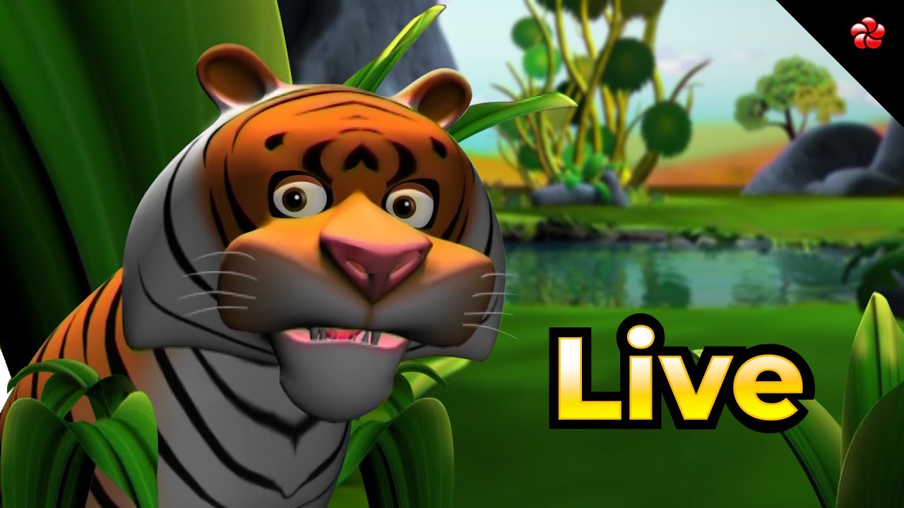 🔴 LIVE STREAM 🐯 Tiger Stories Live 🎬 Tamil Cartoon Live for Kids 🦋 Pattampoochi