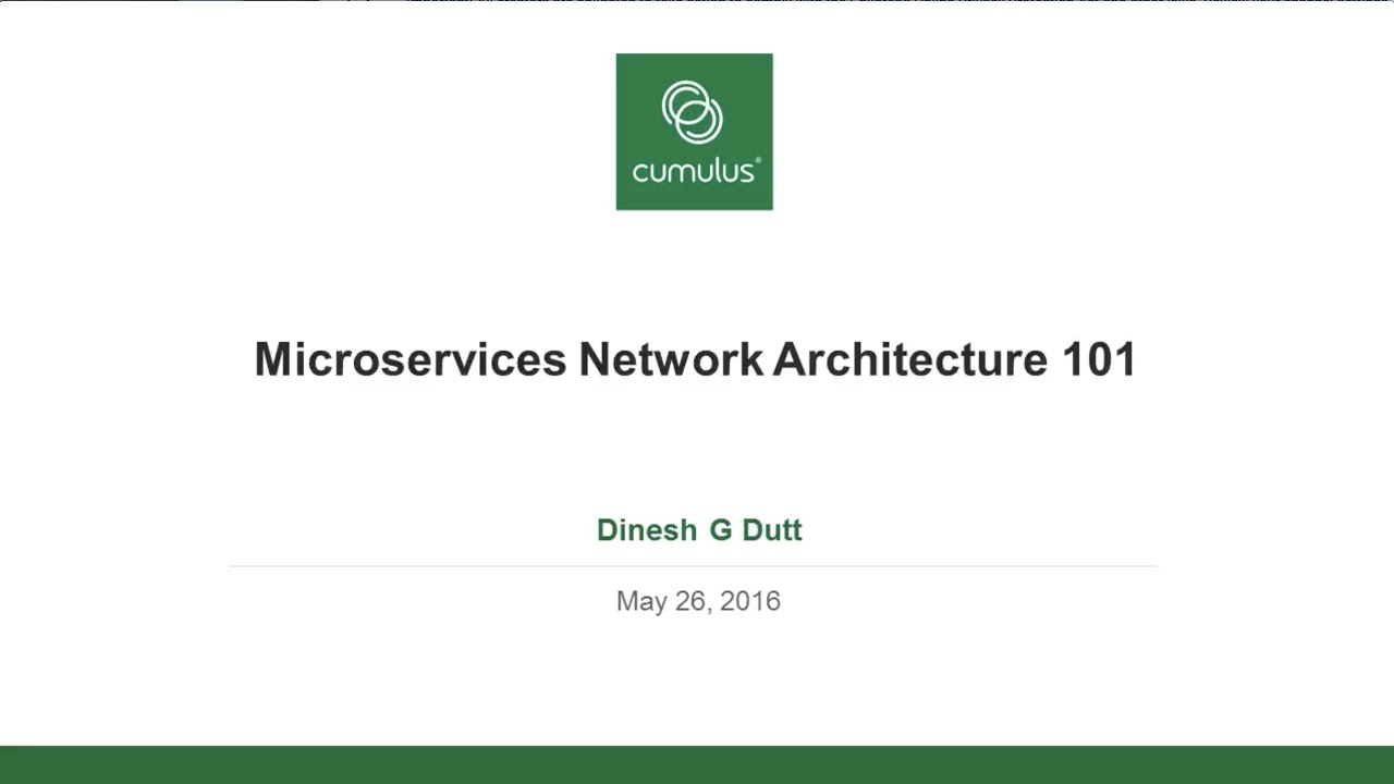 Webinar: Microservices Network Architecture 101