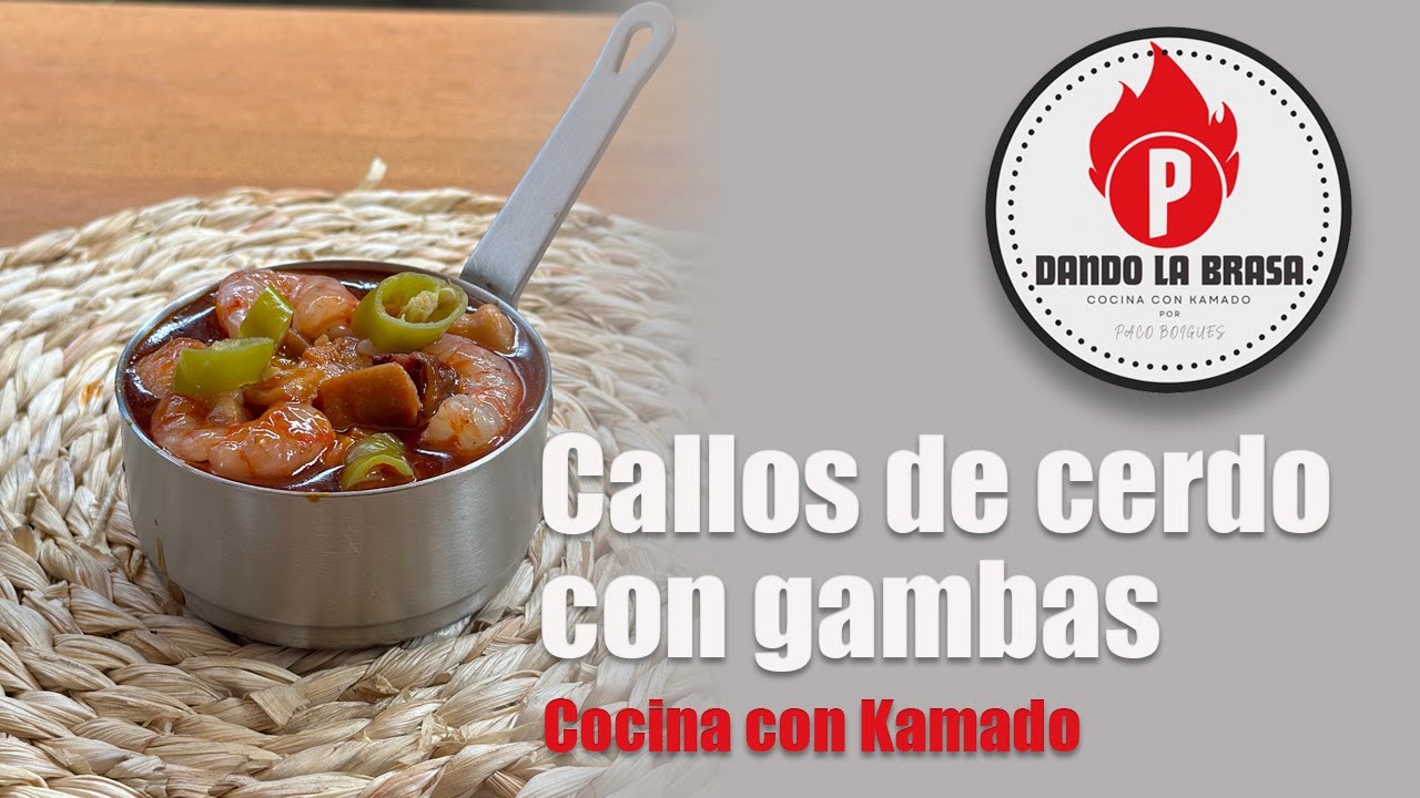 Callos de cerdo con gambas