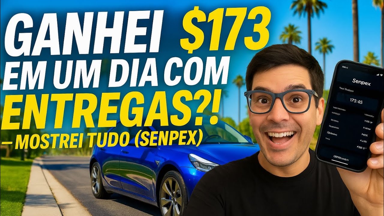 Ganhei $173 em um dia com entregas!! Mostrei tudo (Senpex)