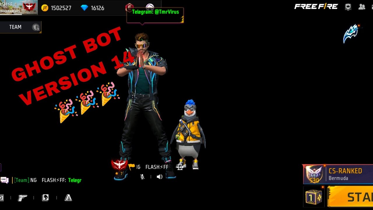 GHOST BOT VERSION 14 🎉 UNLIMITED DAIMOND ALL EVO EMOTES ETC,🤯🤯🤯